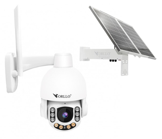 ORLLO Inteligentna kamera zewnętrzna obrotowa Z7 + panel 60w - 1278313 - zdjęcie
